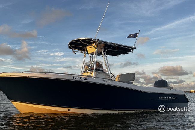 Rent a Sea Hunt center console in Mount Pleasant, SC near me