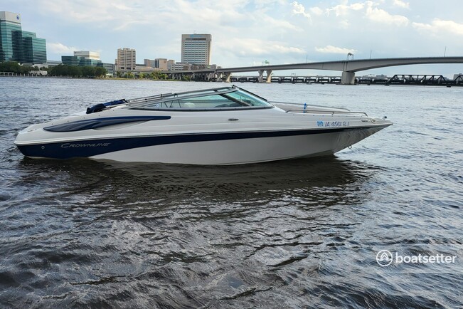 Rent a Crownline Boats deck boat in Jacksonville Beach, FL near me